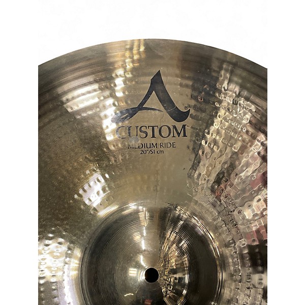 Used Zildjian 20in A Custom Medium Ride Cymbal