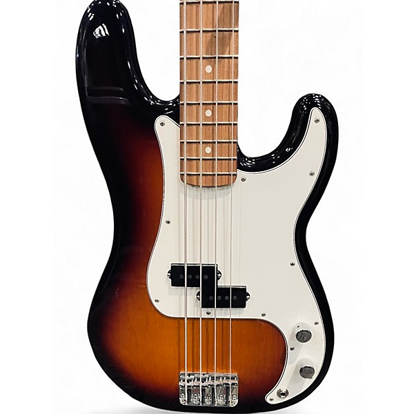 Used Fender Player Precision Bass sunburst Electric Bass Guitar