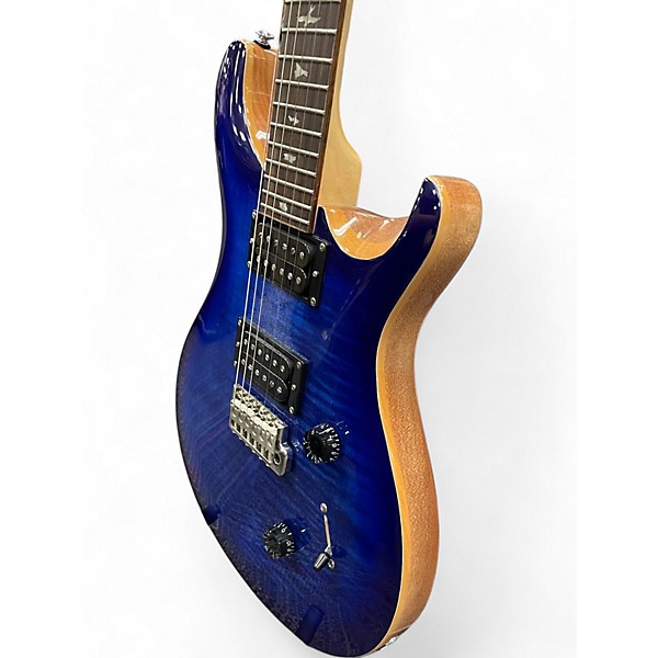 Used PRS SE Custom 24 Trans Blue Solid Body Electric Guitar