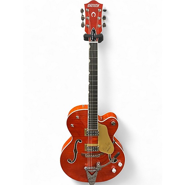 Used Gretsch Guitars G6120TFM-BSNV Orange Stain Hollow Body Electric Guitar