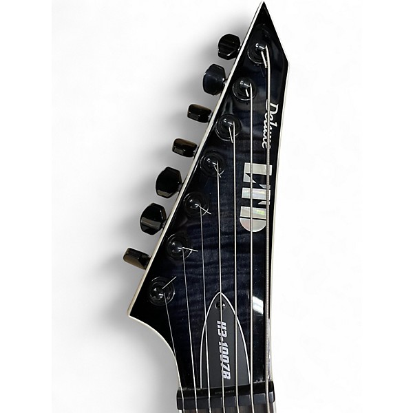 Used ESP LTD H31007B Trans Black Solid Body Electric Guitar