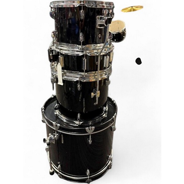 Used SPL 4 Piece 4 piece kit black Drum Kit