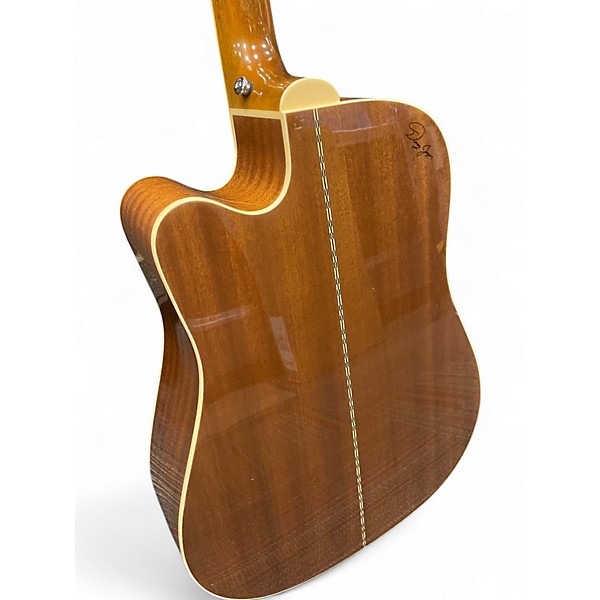 Used Zager ZAD-50CE Natural Acoustic Electric Guitar