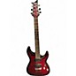 Used Schecter Guitar Research Demon 6 Crimson Red Burst Solid Body Electric Guitar thumbnail
