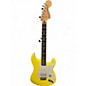 Used Fender Tom Delonge Signature Stratocaster Graffiti Yellow Solid Body Electric Guitar thumbnail