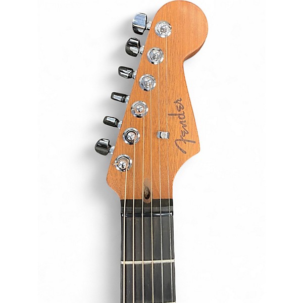 Used Fender Acoustasonic Jazzmaster Bourbon Burst Acoustic Electric Guitar