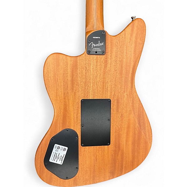 Used Fender Acoustasonic Jazzmaster Bourbon Burst Acoustic Electric Guitar