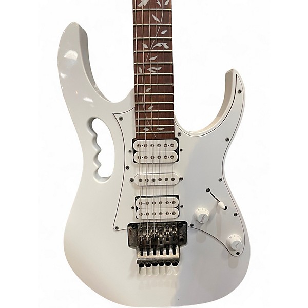 Used Ibanez JEMJR White Solid Body Electric Guitar