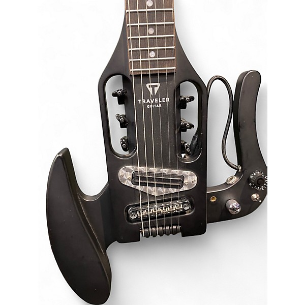 Used Traveler Guitar Pro Series Mod X Hybrid Black Acoustic Guitar