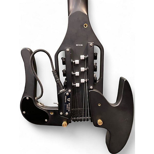 Used Traveler Guitar Pro Series Mod X Hybrid Black Acoustic Guitar