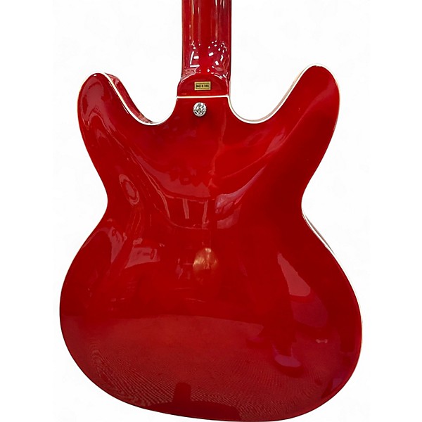 Used Hagstrom viking vikb-wtc Trans cherry Electric Bass Guitar