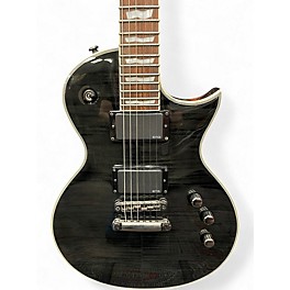 Used ESP LTD EC401FM Trans Black Solid Body Electric Guitar
