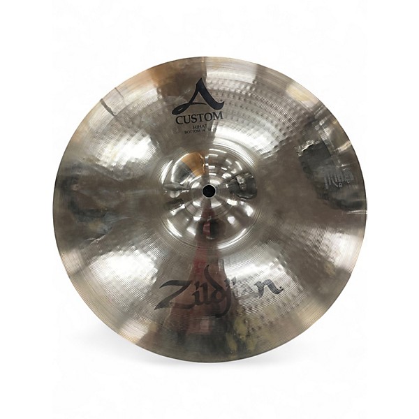 Used Zildjian 14in A Custom Hi Hat Pair Cymbal