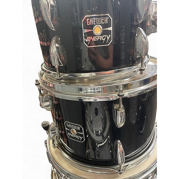 Used Gretsch Drums 4 Piece Energy Black Drum Kit