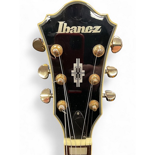 Used Ibanez AM93 Artcore Antique Yellow Sunburst Hollow Body Electric Guitar