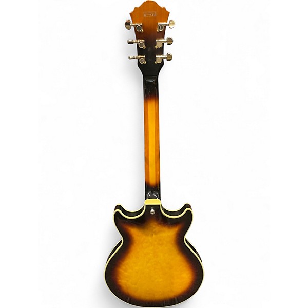 Used Ibanez AM93 Artcore Antique Yellow Sunburst Hollow Body Electric Guitar