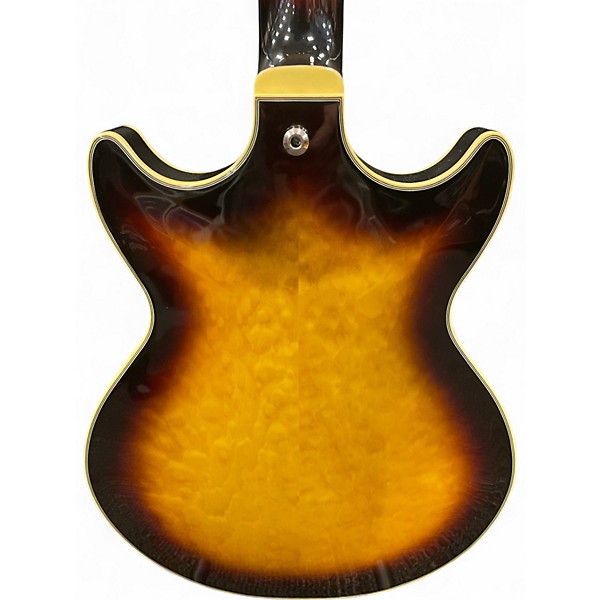 Used Ibanez AM93 Artcore Antique Yellow Sunburst Hollow Body Electric Guitar