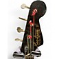 Vintage 1960s Hagstrom futurama h-1 Black and White Electric Bass Guitar