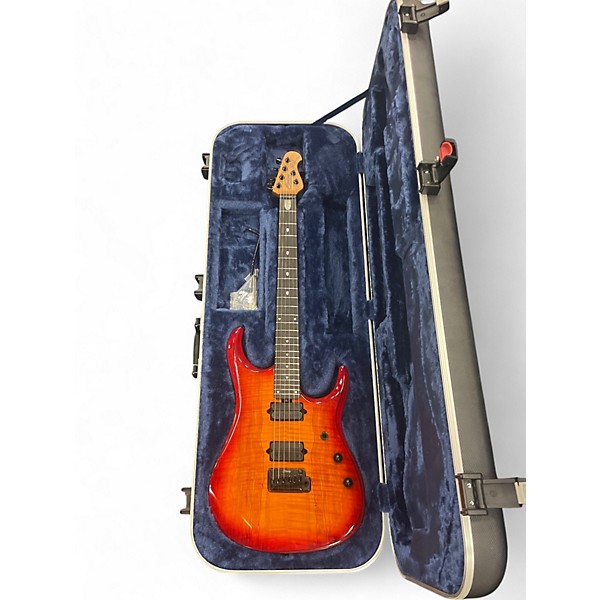 Used Sterling by Music Man JP150DSM Blood Orange Burst Solid Body Electric Guitar