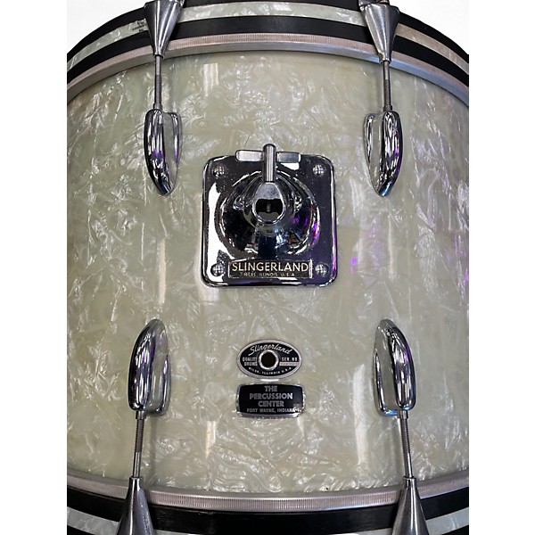 Vintage 1980s Slingerland 4 Piece 4 PIECE KIT PEARLOID Drum Kit