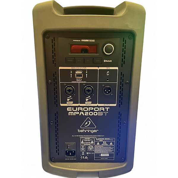 Used Behringer EUROPORT MPA200BT Powered Speaker