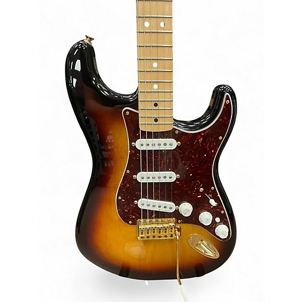 Used Fender Deluxe Player Stratocaster Tobacco Burst Solid Body Electric Guitar