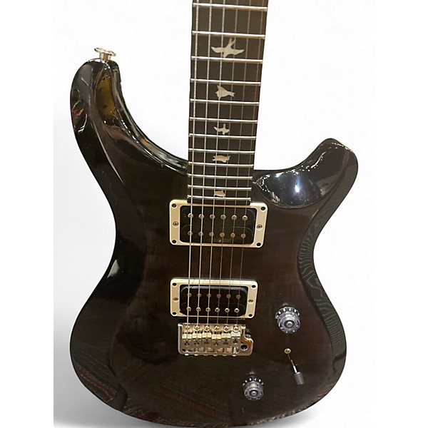 Used PRS S2 Custom 24 Trans Black Solid Body Electric Guitar