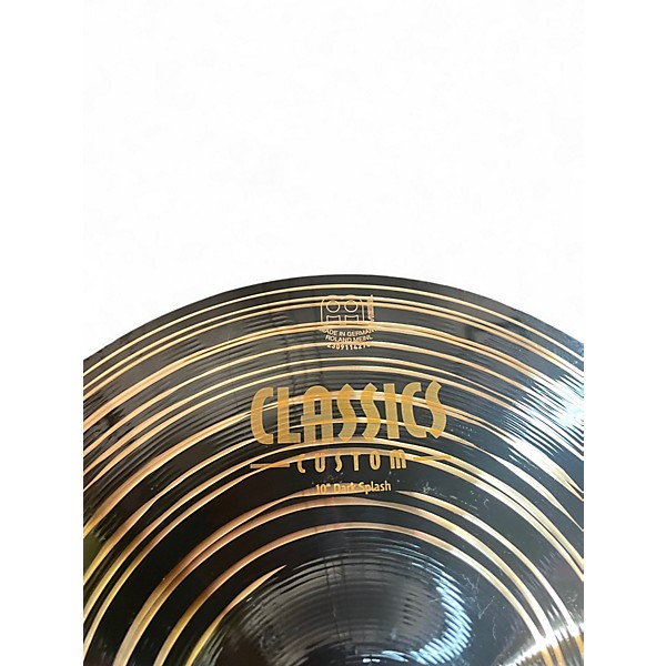 Used MEINL 10in CLASSICS CUSTOM DARK CRASH Cymbal