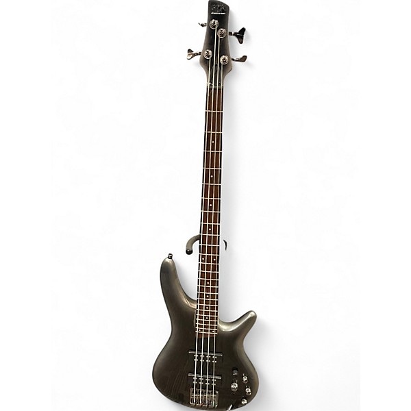 Used Ibanez SR300 Metallic Silver Electric Bass Guitar