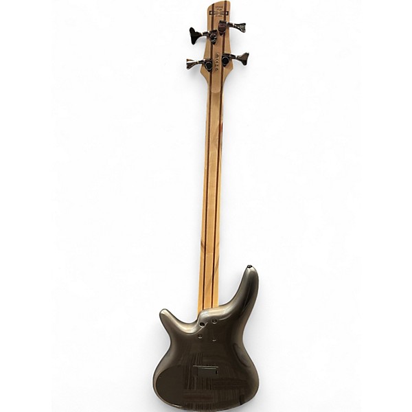 Used Ibanez SR300 Metallic Silver Electric Bass Guitar