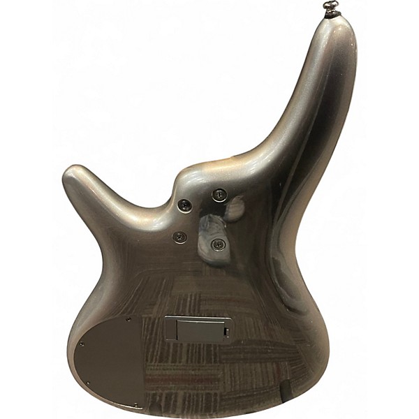 Used Ibanez SR300 Metallic Silver Electric Bass Guitar