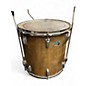 Used Ludwig 2 Piece Classic Maple 70's Blue Olive Badge 2 Piece 22 16 Mahogany Stain Drum Kit