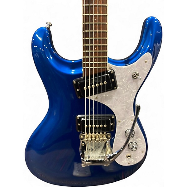 Used 2010s Mosrite MARK 5 Metallic Blue Solid Body Electric Guitar