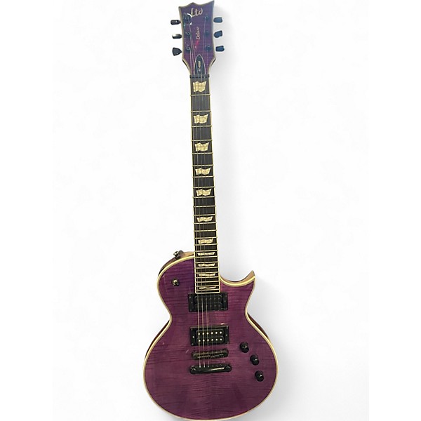 Used ESP LTD EC1000 Trans Purple Solid Body Electric Guitar
