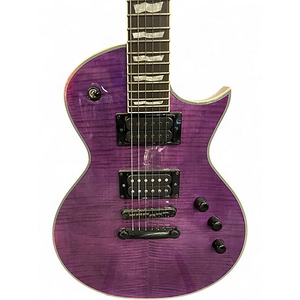 Used ESP LTD EC1000 Trans Purple Solid Body Electric Guitar