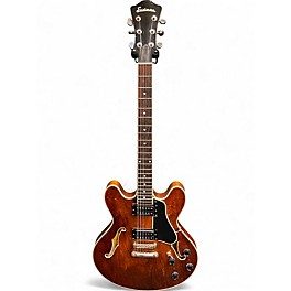 Used Eastman T386 Nitro Brown Hollow Body Electric Guitar