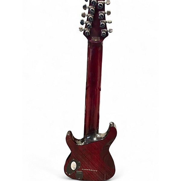 Used Schecter Guitar Research Hellraiser C-9 9 String Black Cherry Solid Body Electric Guitar