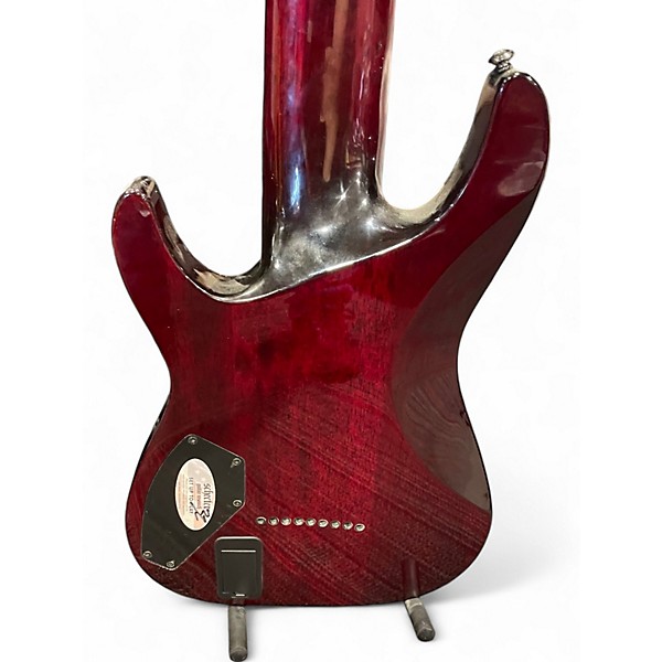 Used Schecter Guitar Research Hellraiser C-9 9 String Black Cherry Solid Body Electric Guitar