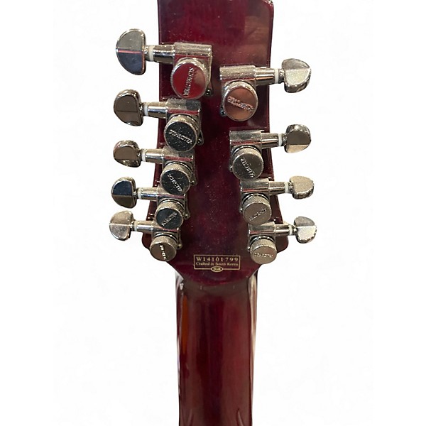 Used Schecter Guitar Research Hellraiser C-9 9 String Black Cherry Solid Body Electric Guitar
