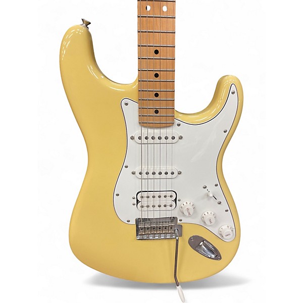 Used 2019 Fender Player Stratocaster Hialeah Yellow Solid Body Electric Guitar