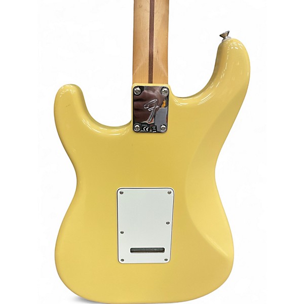 Used 2019 Fender Player Stratocaster Hialeah Yellow Solid Body Electric Guitar