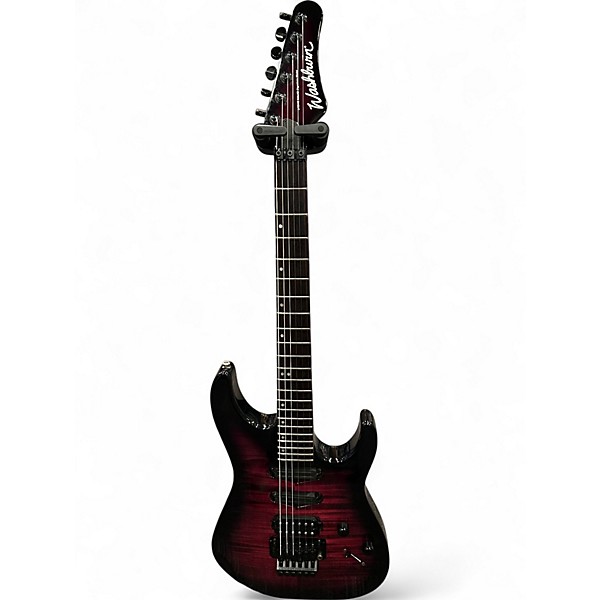 Used Washburn mg130 stevie salasl signiature purple tiger burst Solid Body Electric Guitar