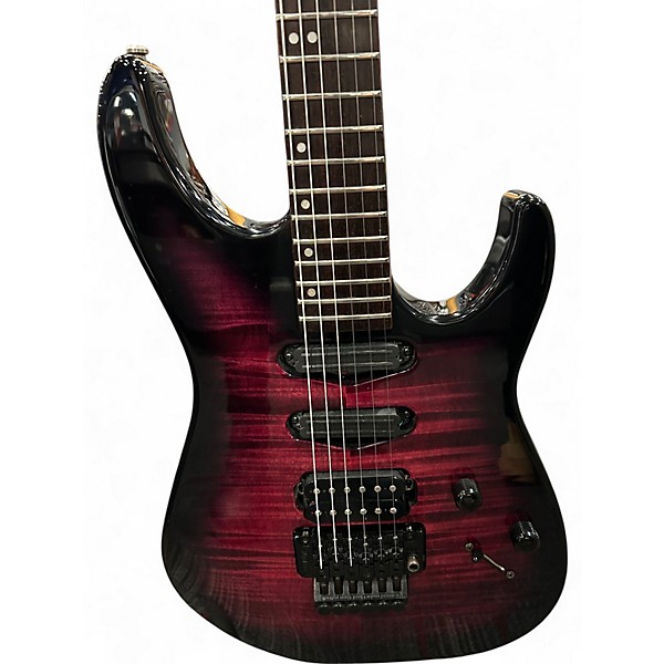Used Washburn mg130 stevie salasl signiature purple tiger burst Solid Body Electric Guitar