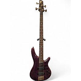 Used Ibanez SR2400 Premium Purple Electric Bass Guitar