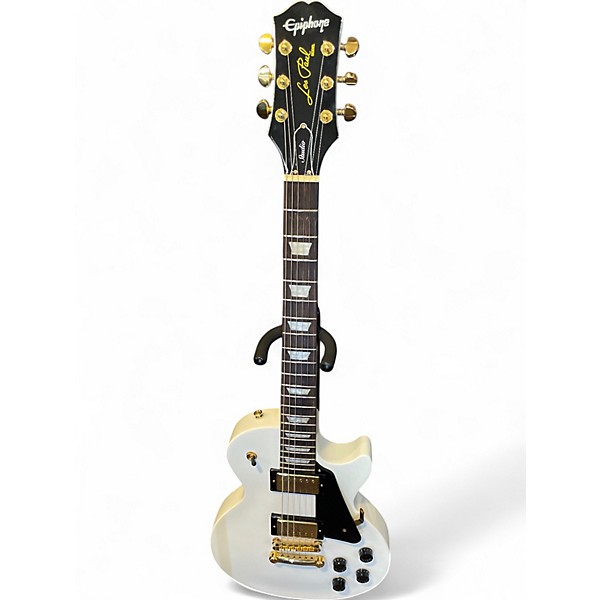 Used Epiphone Les Paul Studio Alpine White Solid Body Electric Guitar