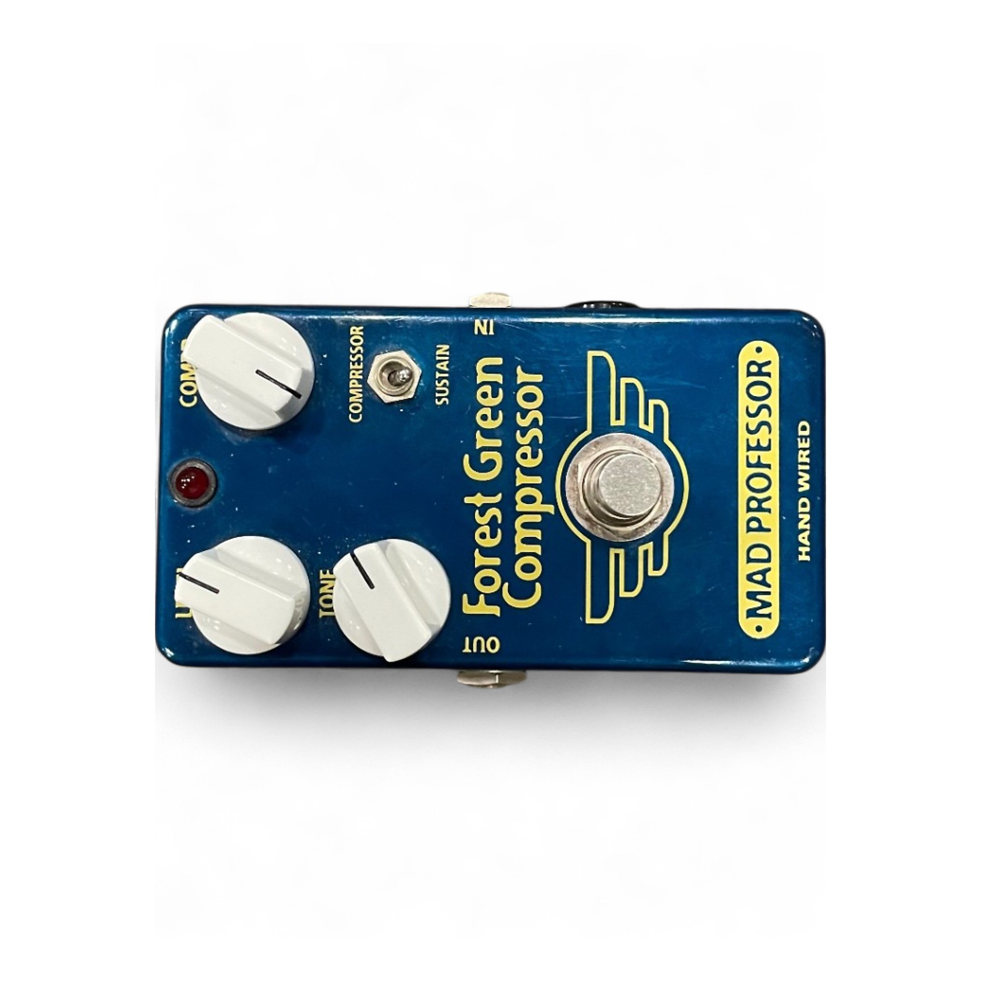 Used Mad Professor Forest Green Compressor Hand Wired Effect Pedal