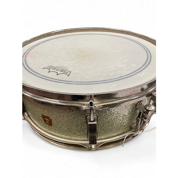 Vintage 1960s Ludwig 5.5X14.5 PIONEER SNARE Silver Sparkle Drum
