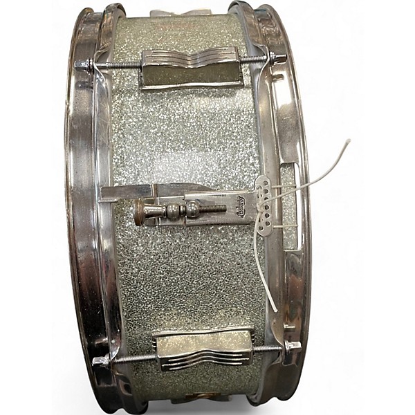 Vintage 1960s Ludwig 5.5X14.5 PIONEER SNARE Silver Sparkle Drum