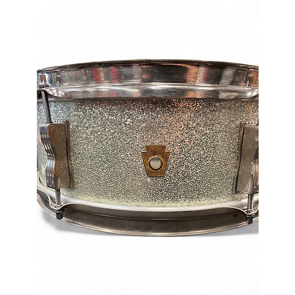 Vintage 1960s Ludwig 5.5X14.5 PIONEER SNARE Silver Sparkle Drum