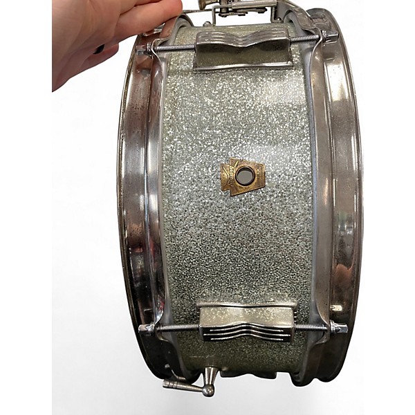 Vintage 1960s Ludwig 5.5X14.5 PIONEER SNARE Silver Sparkle Drum